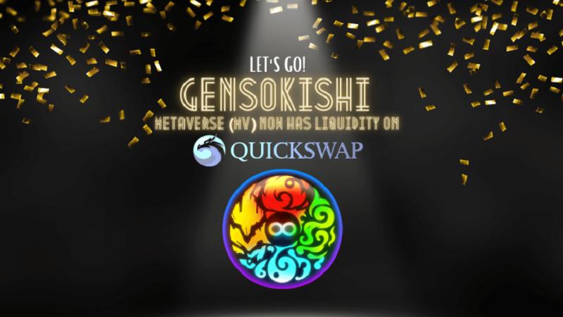 GensoKishi Online’s MV (Metaverse) Token to be Listed on QuickSwap (DEX)