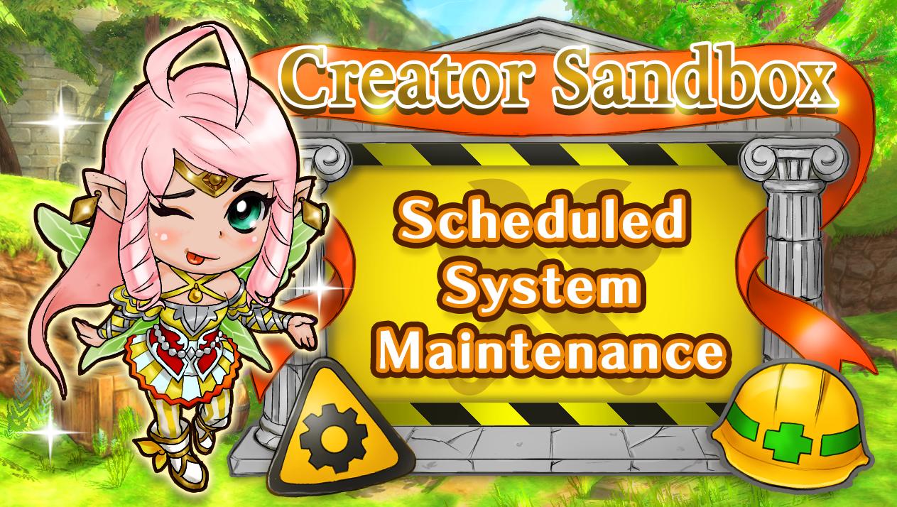 Notice of GENSO Creator Sandbox Environment Maintenance on July 11