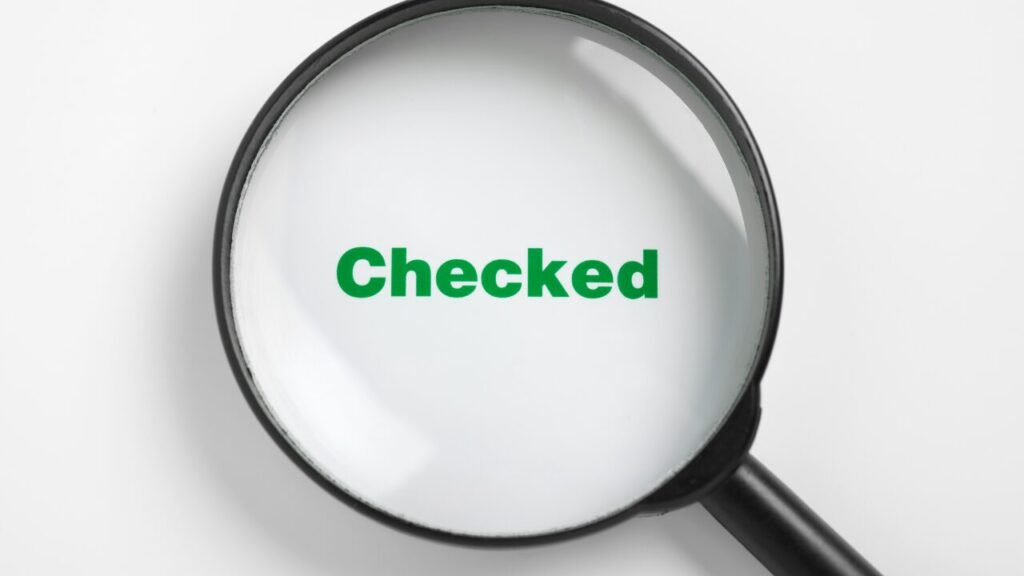checkedの文字と虫眼鏡