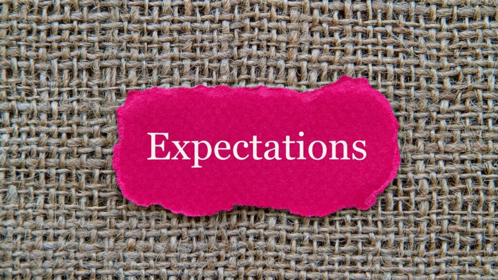 expectationsと書かれた紙