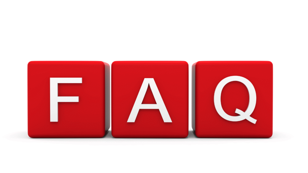 faqと書かれた赤いブロック