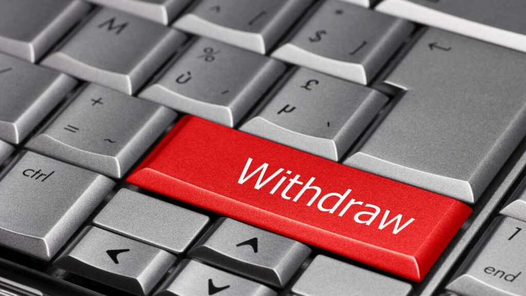 withdrawのキー