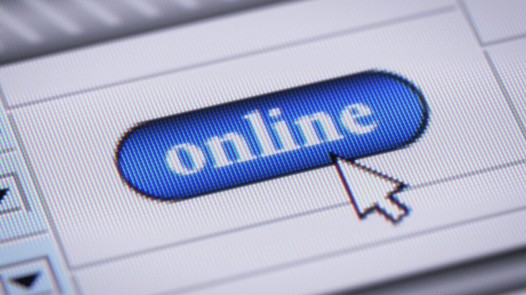 onlineのボタンとカーソル