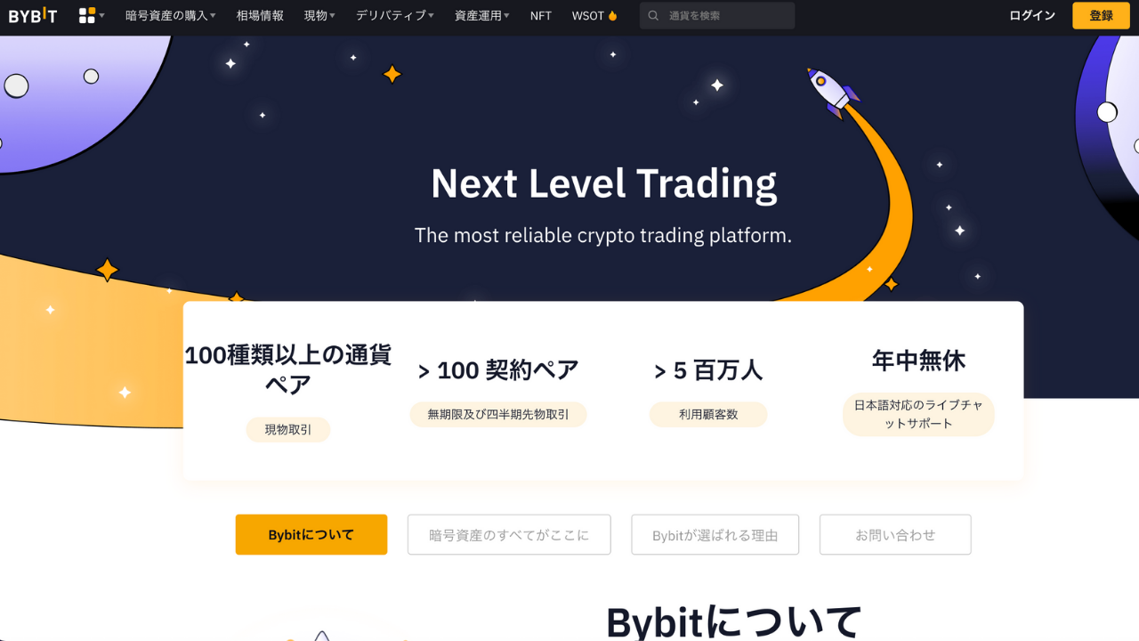 bybit公式サイト
