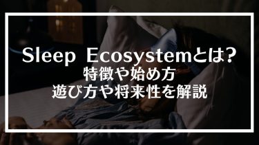 Sleep Ecosystem(スリープエコシステム)とは？特徴や始め方、遊び方や将来性を解説